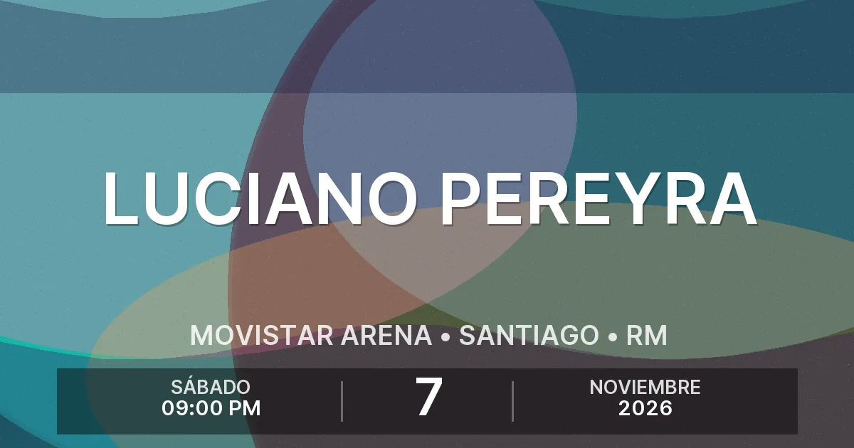 Afiche del evento: Luciano Pereyra