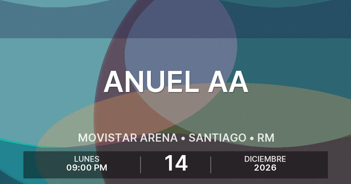 Afiche del evento: ANUEL AA